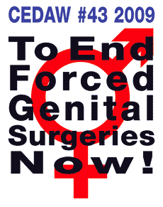 CEDAW #43 To End Forced Genital Surgeries Now!